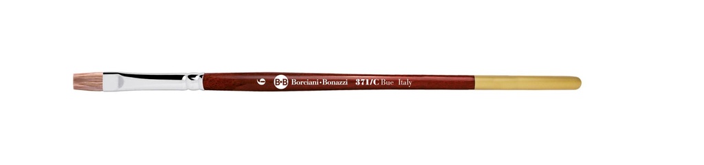 Pennello piatto bue chiaro m. lungo