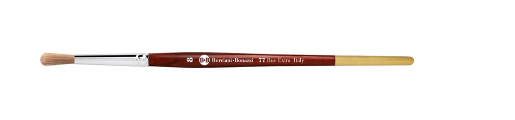 Pennello tondo bombato blue extra m. corto